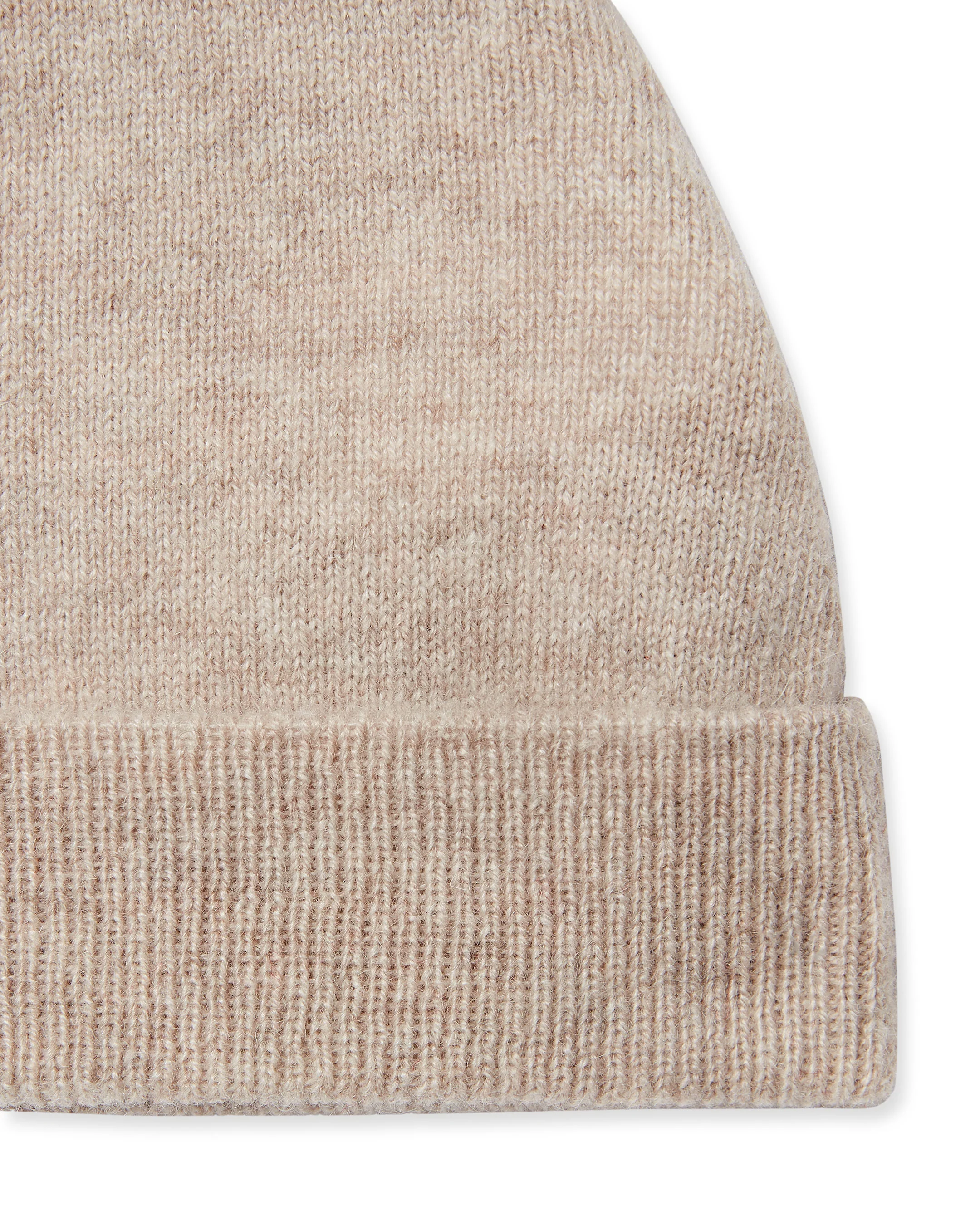 Bear Cashmere Hat Light Oatmeal Brown - Image 4