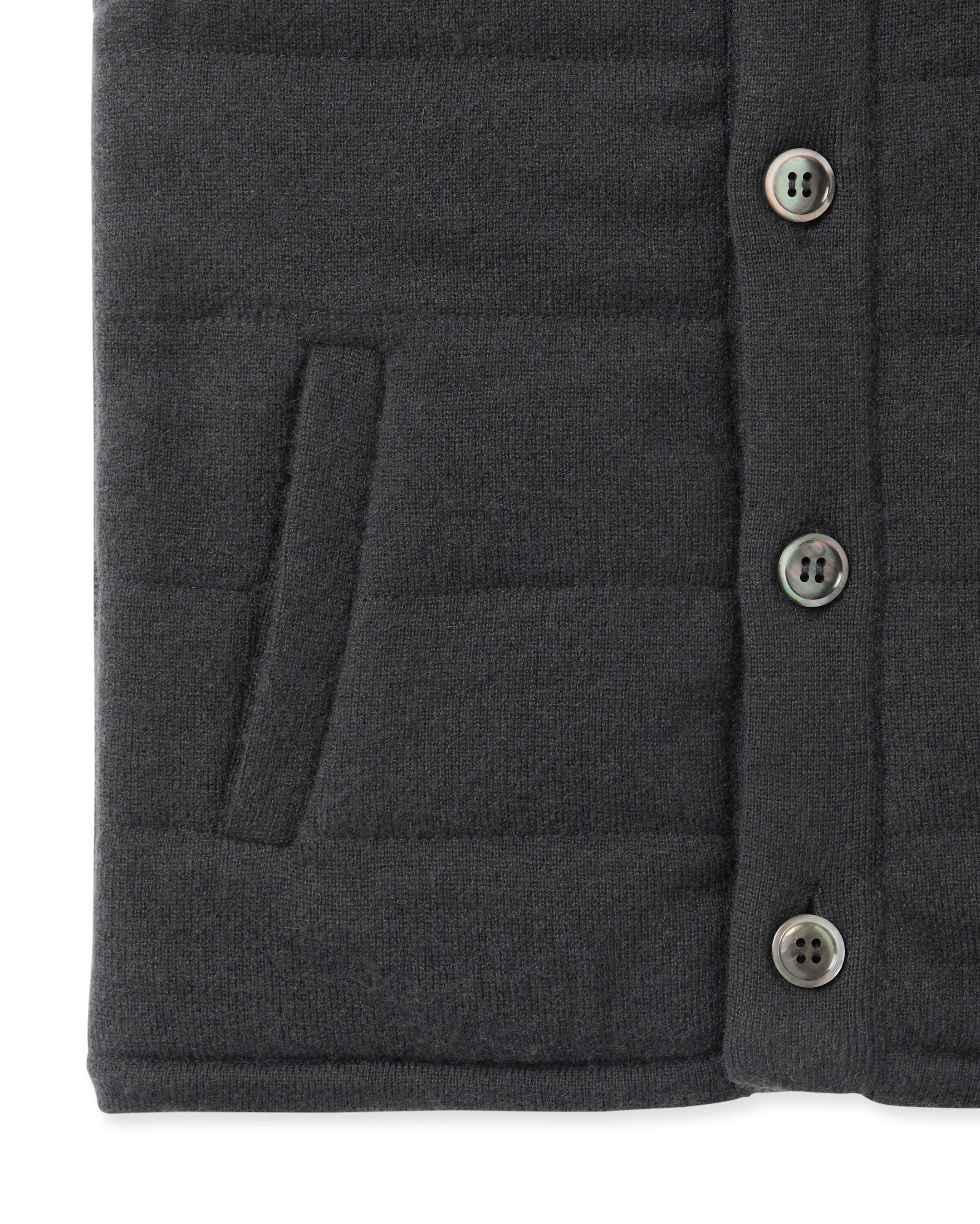 Boys Mall Cashmere Gilet Dark Charcoal Grey - Image 4