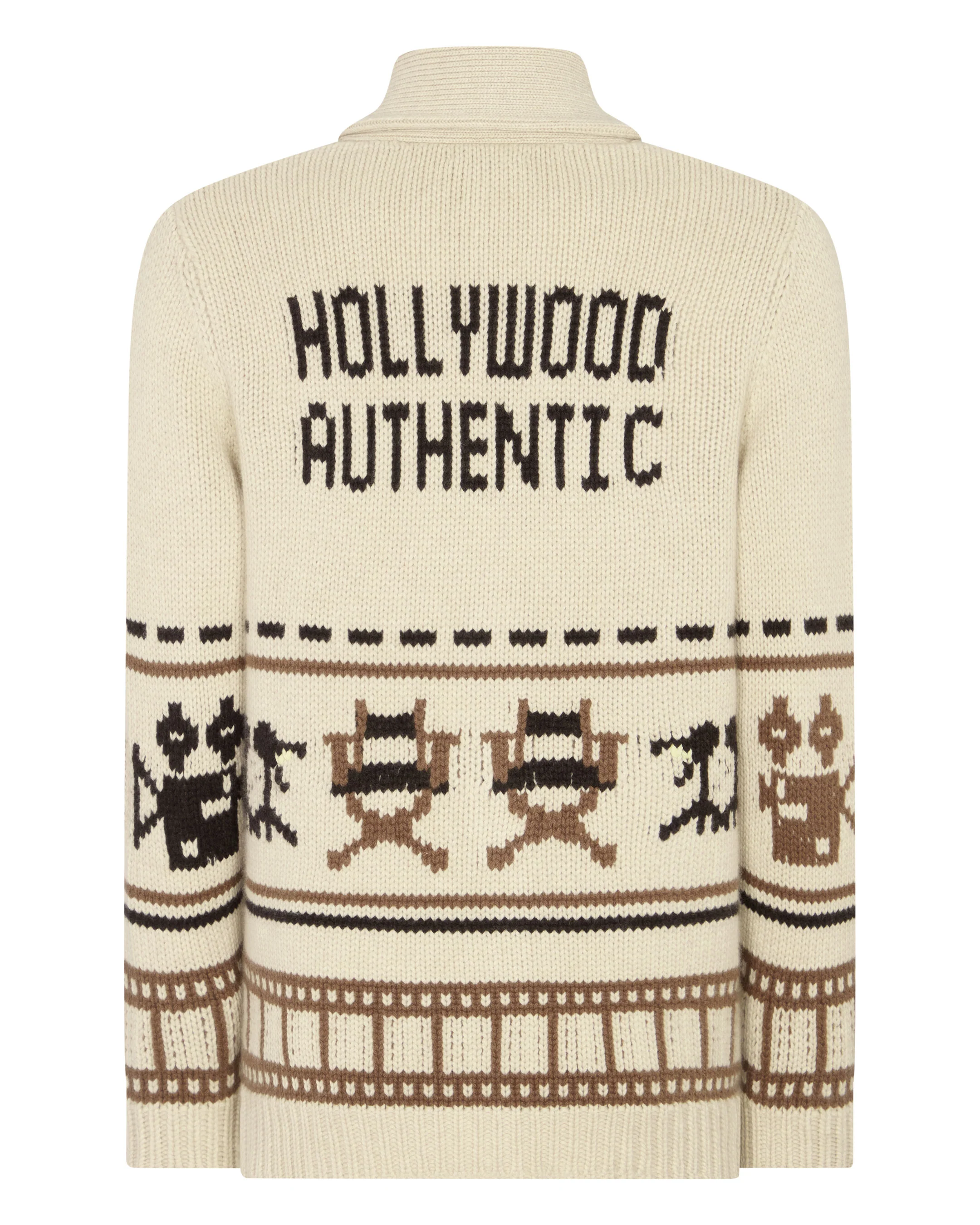 Hollywood Authentic The Hollywood Authentic Cardigan Beige Brown - Image 4