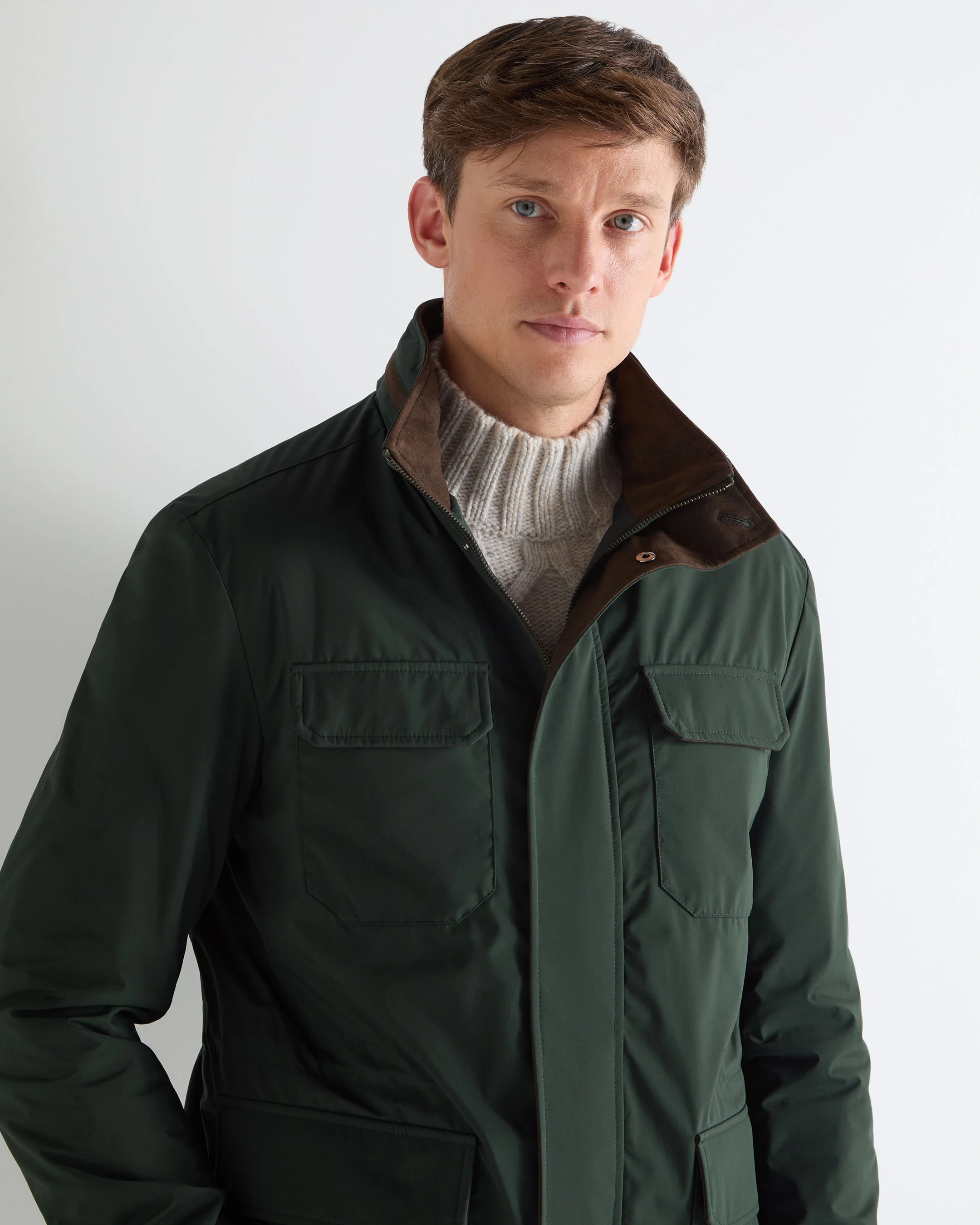 Men's Vale Weatherproof Jacket Khaki Green - Image 5