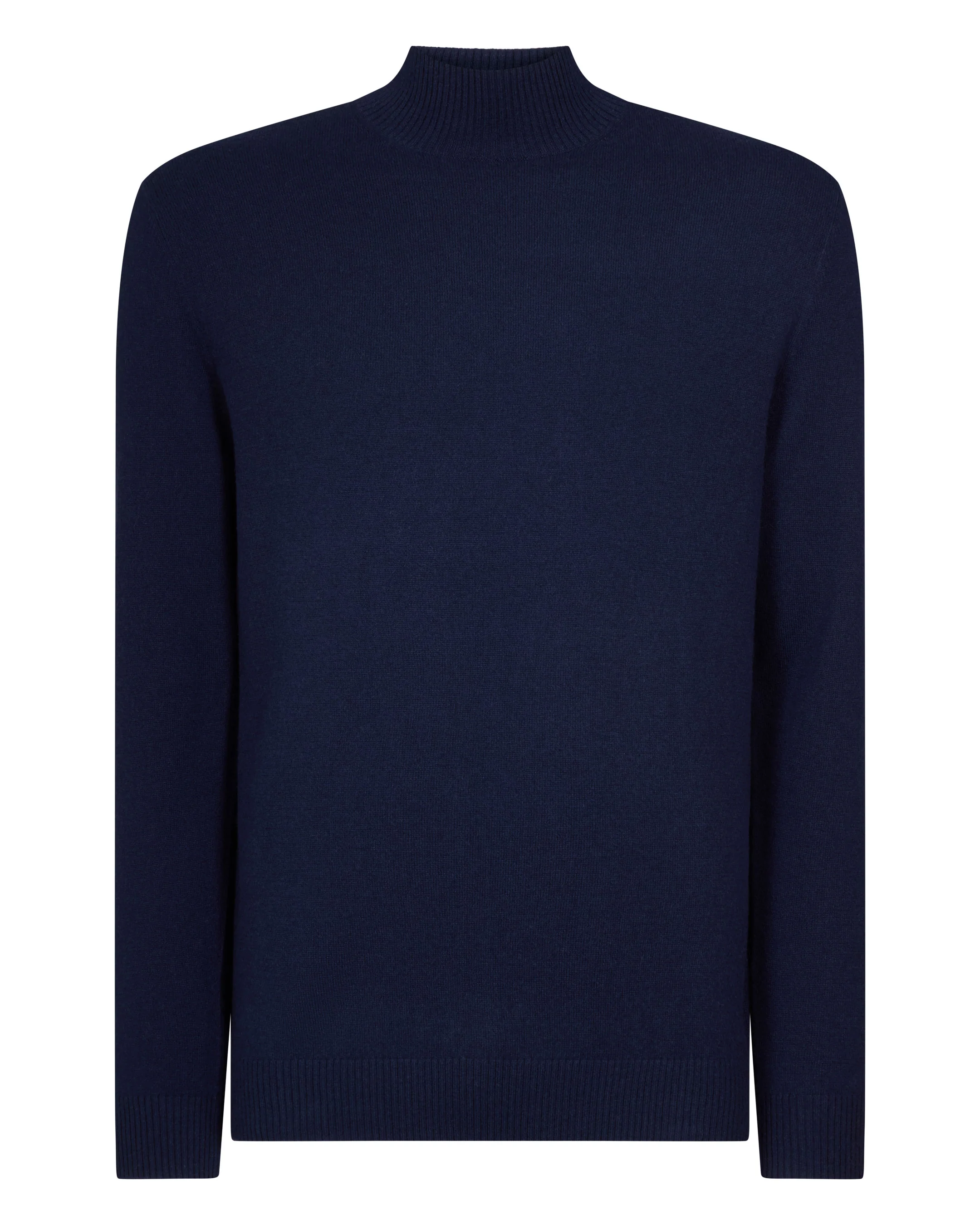 Men's Mayfair Turtle Neck Cashmere Jumper Deep French Blue - Image 2