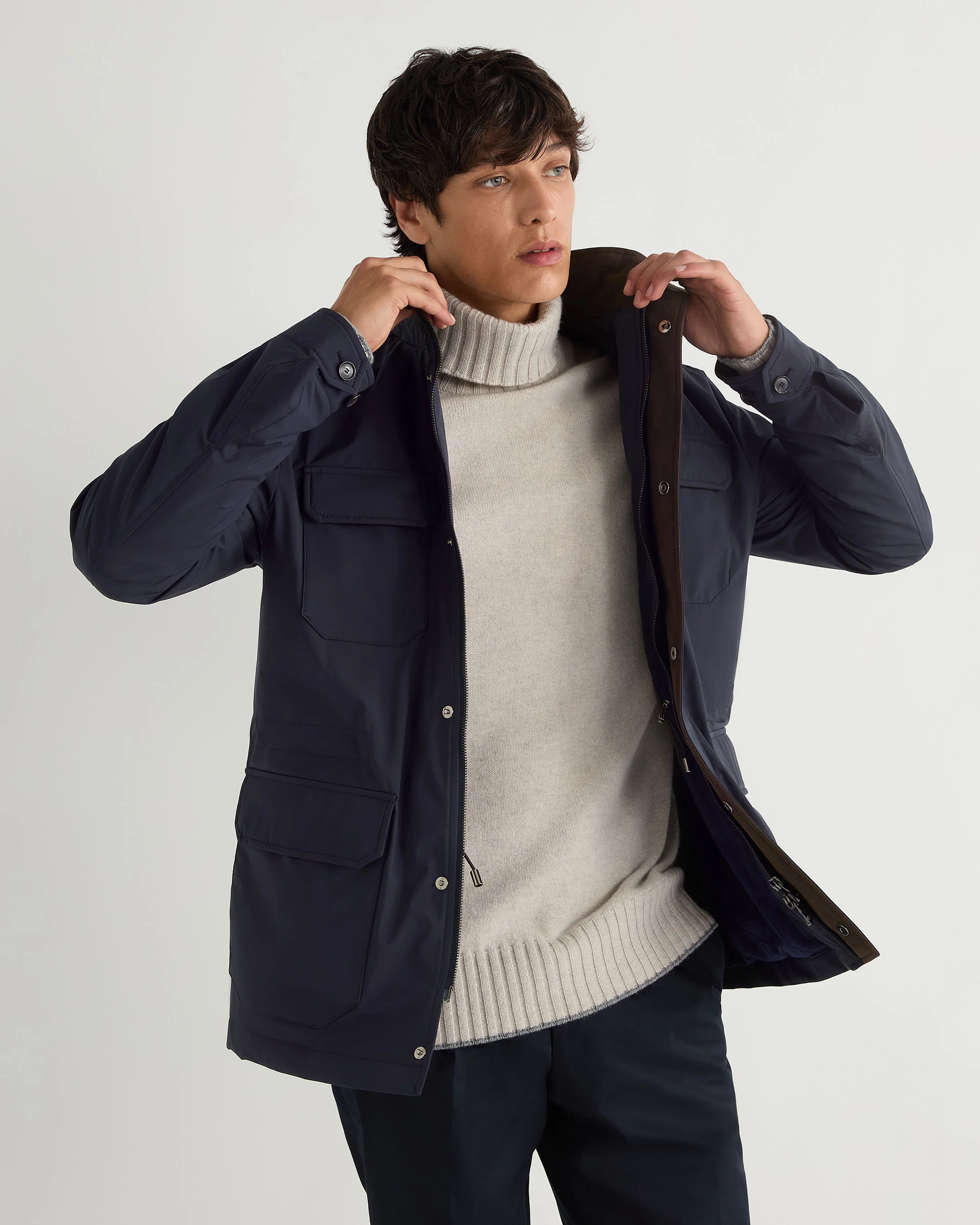 Men's Vale Weatherproof Jacket Navy Blue