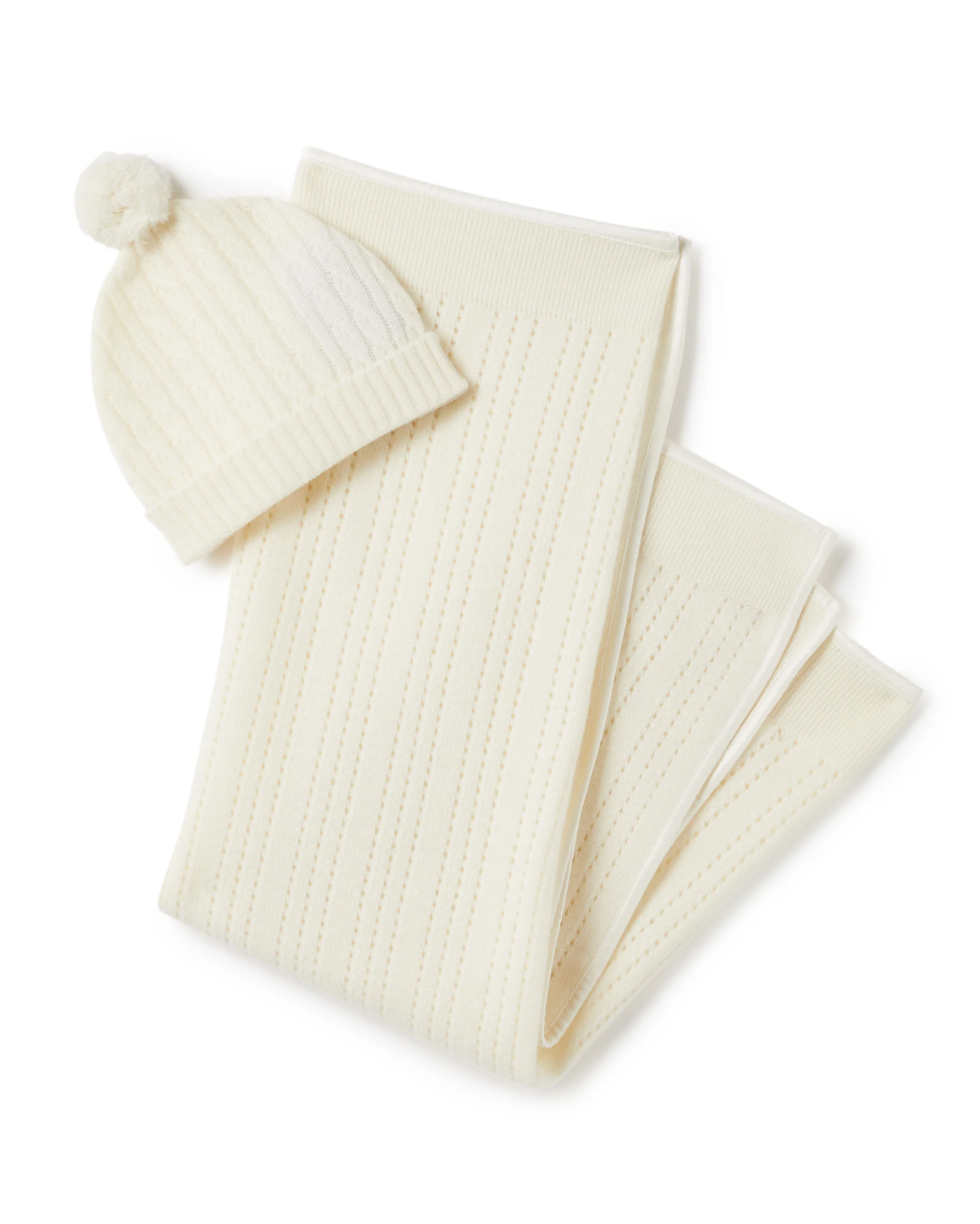 Pointelle Baby Cashmere Blanket New Ivory White - Image 4