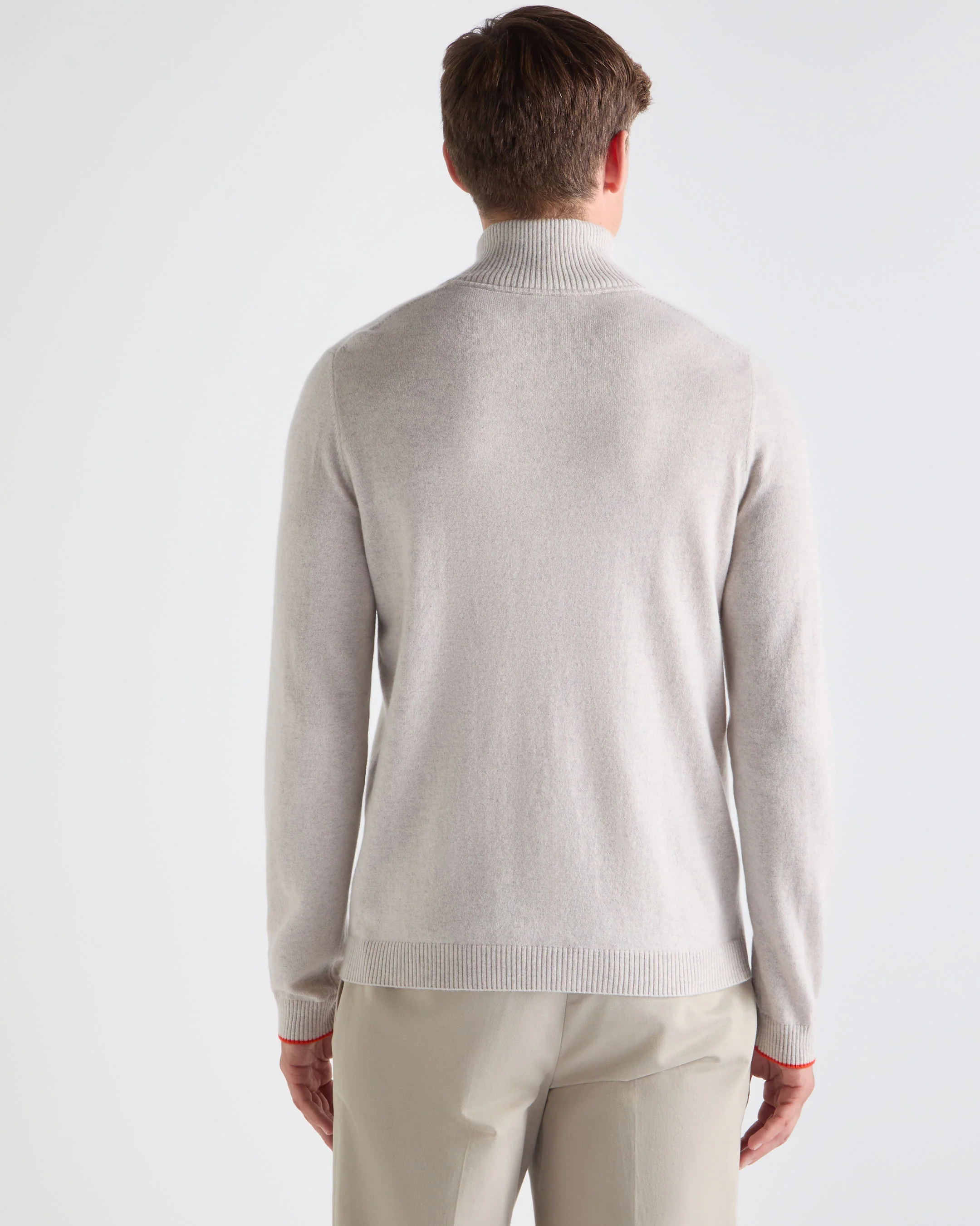 TUCCI HALF ZIP Pebble Grey - Image 5