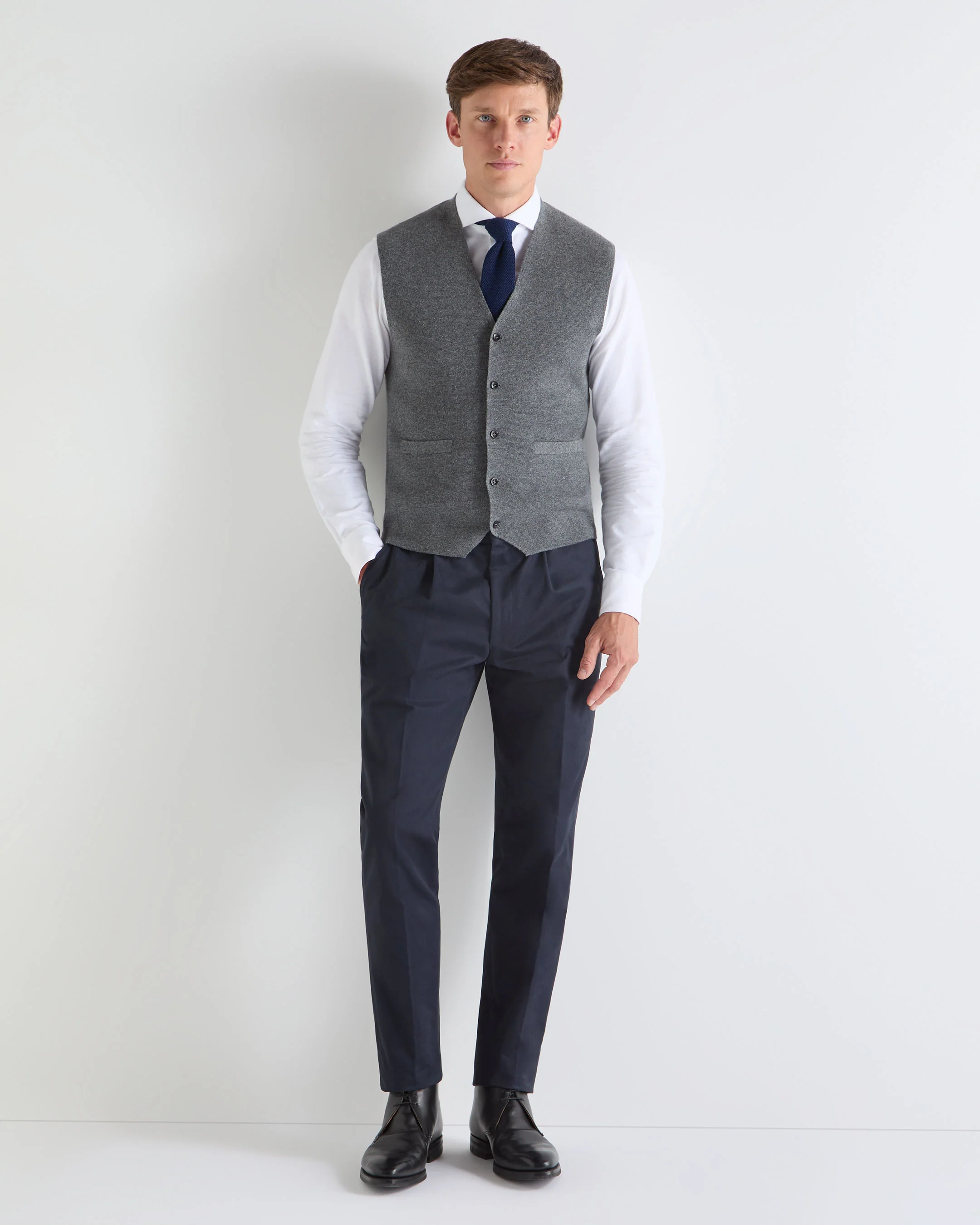 TUCCI KNITTED TIE Blue - Image 4