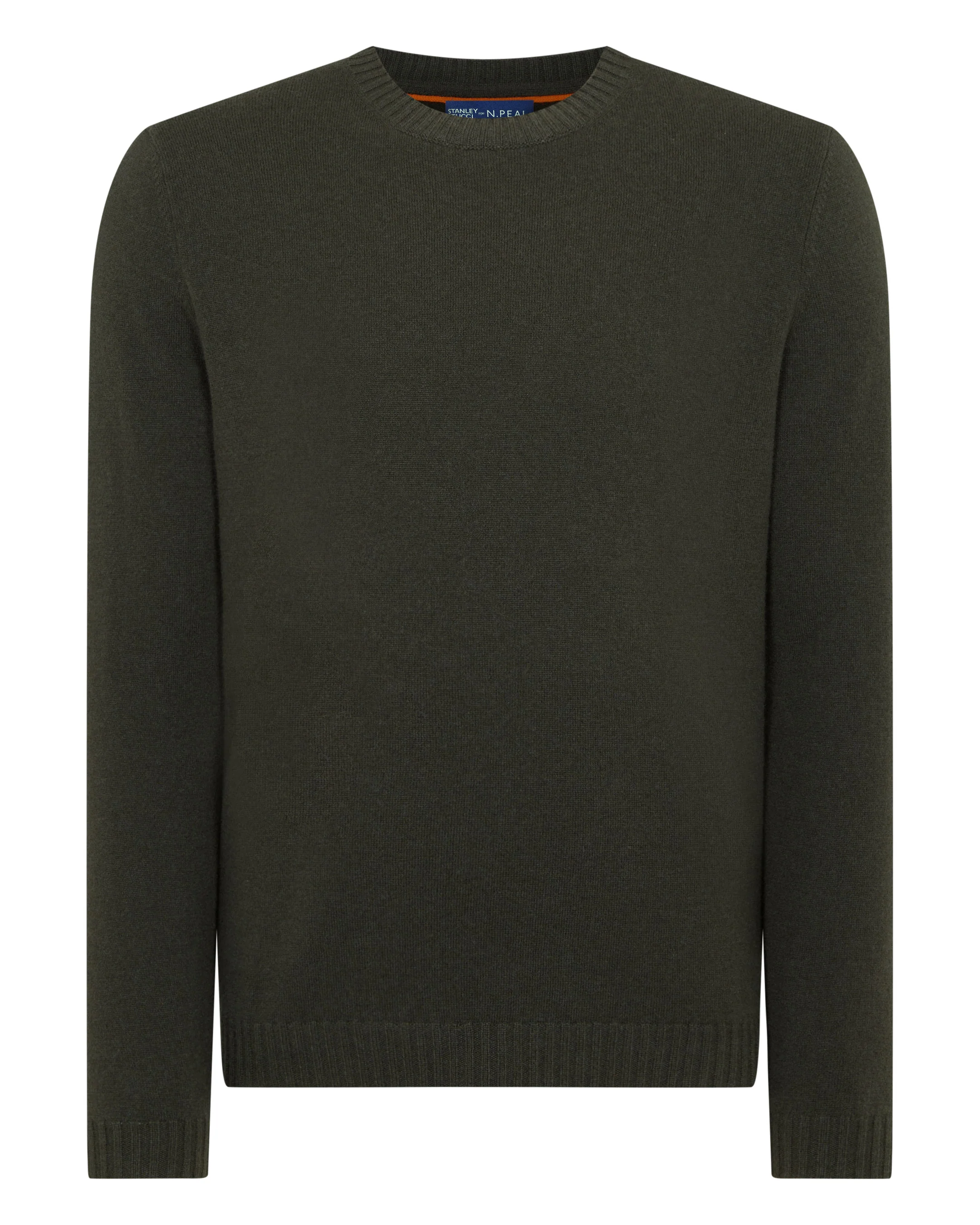 TUCCI ROUND NECK SWEATER Arabica Khaki Green - Image 2