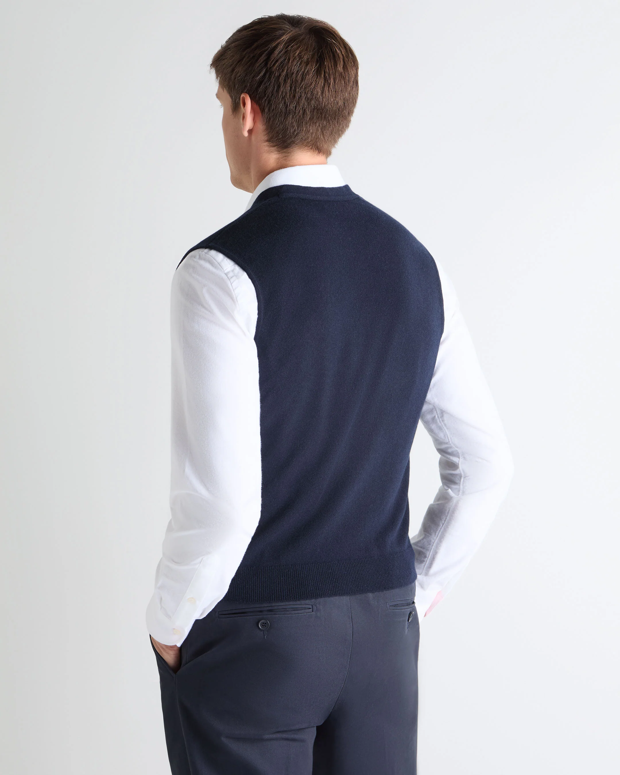 TUCCI WAISTCOAT Navy Blue - Image 4