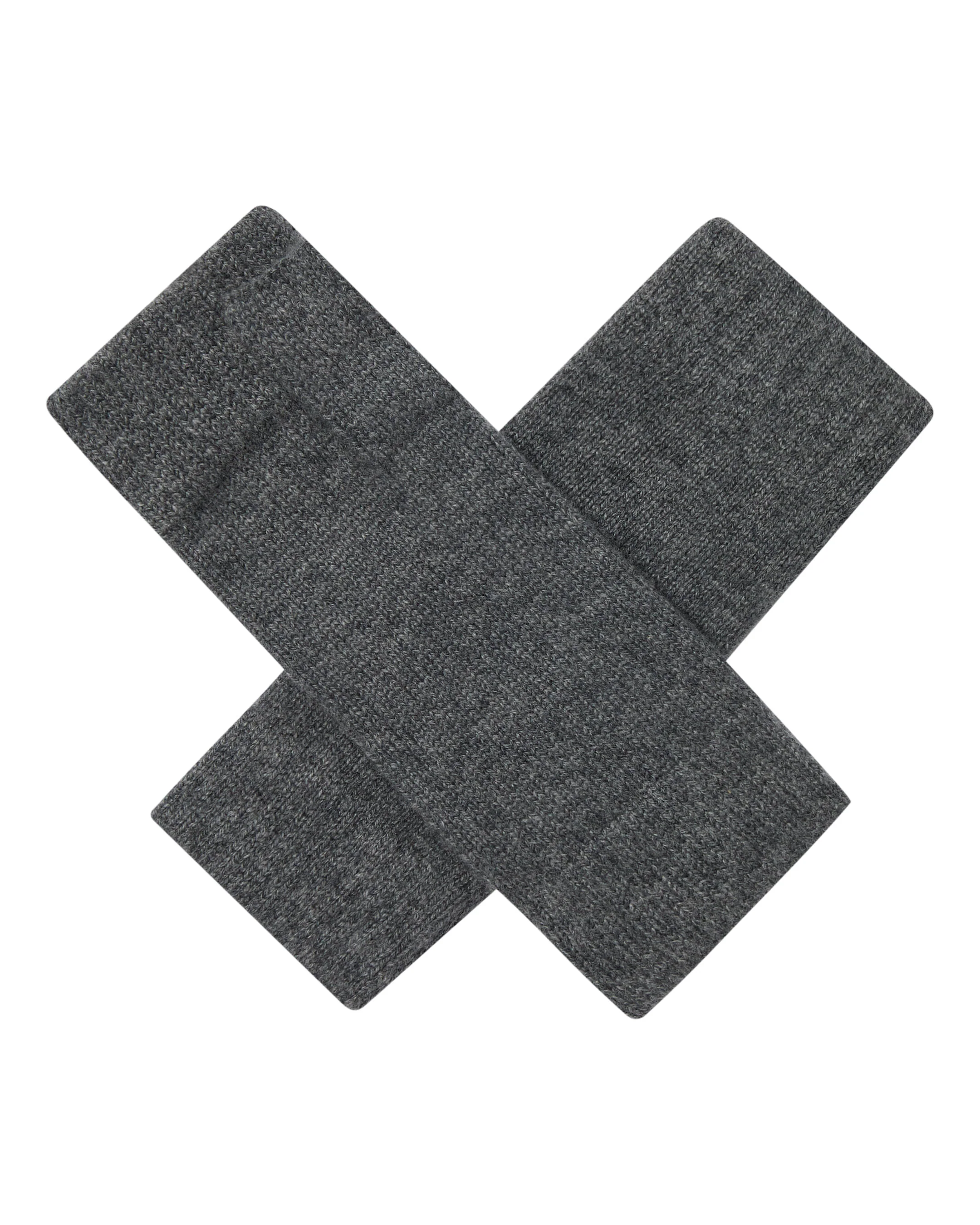 Unisex Fingerless Cashmere Gloves Elephant Grey