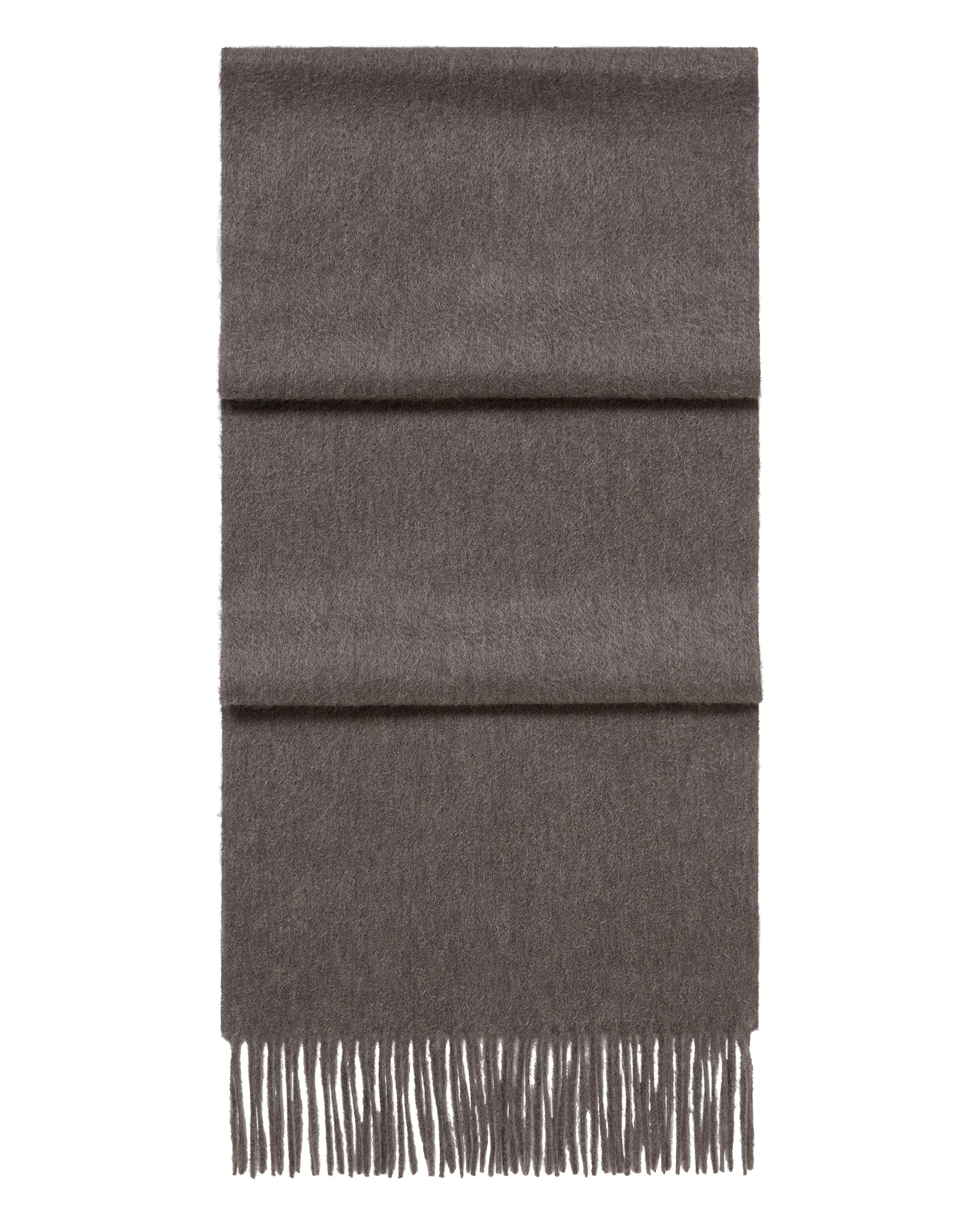 Unisex Woven Cashmere Scarf Otter Brown