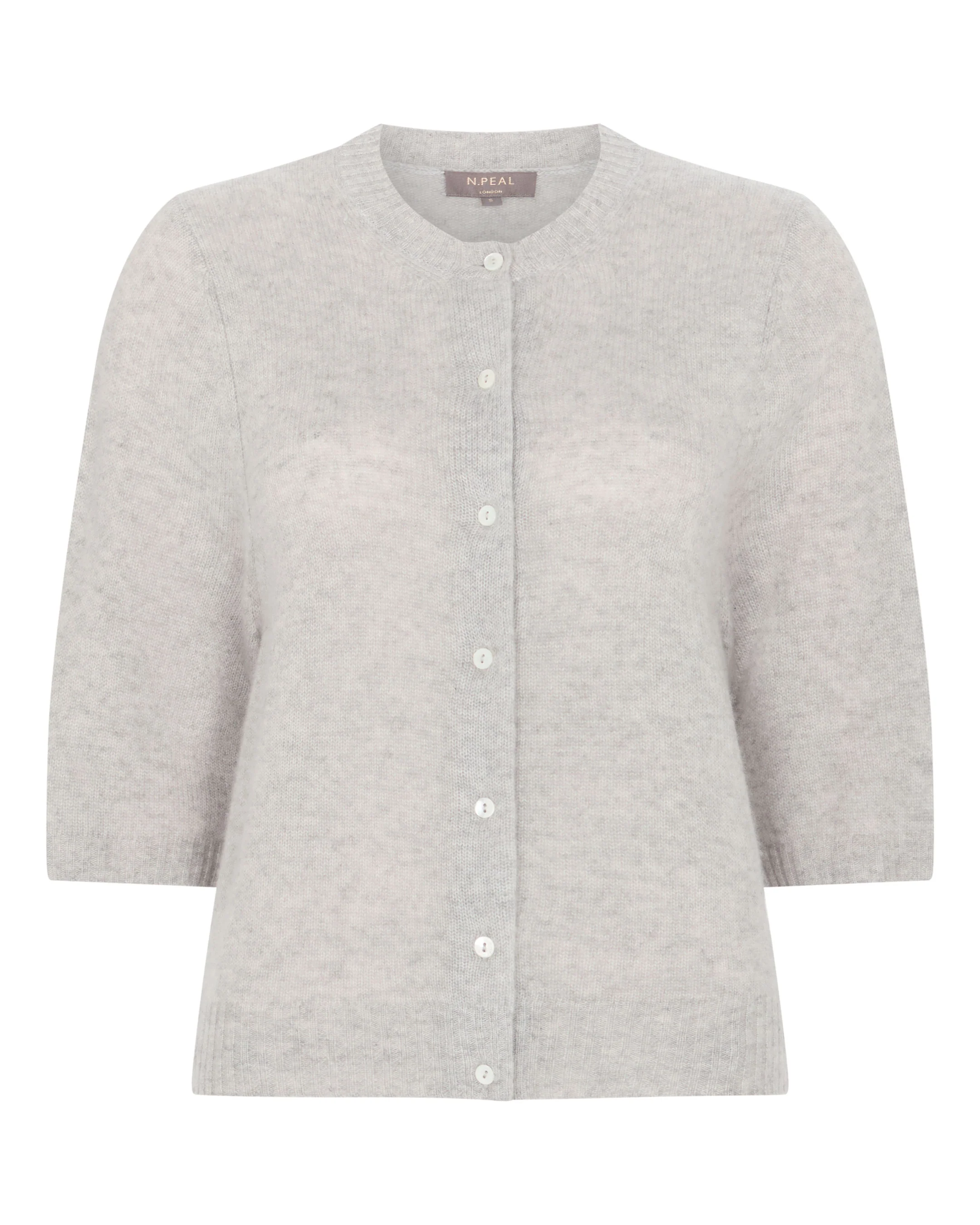 Women's Air Cashmere Cardigan Fumo Grey - Image 2