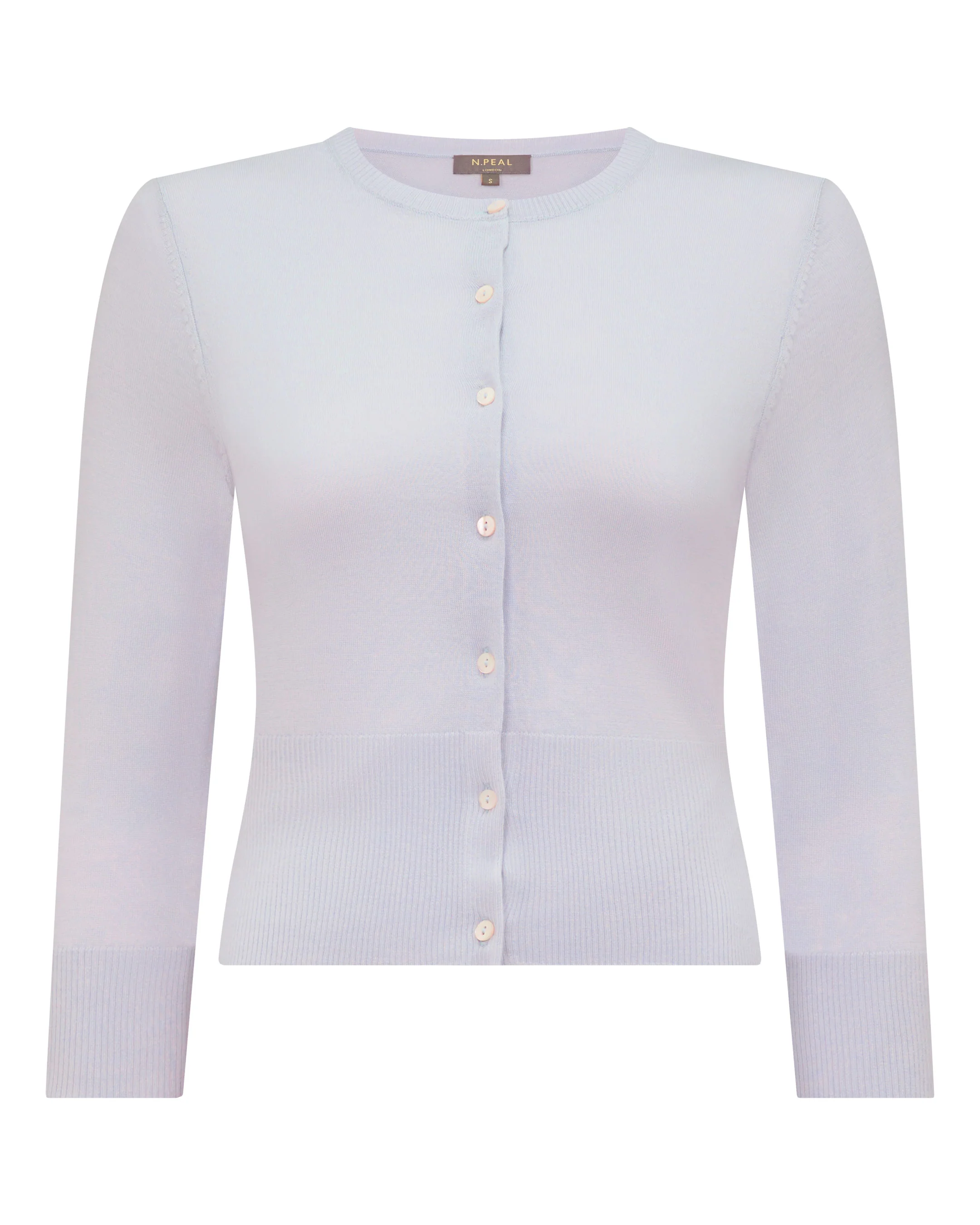 Women's Darcie Superfine Cashmere Cropped Cardigan Lavender Purple - Image 2