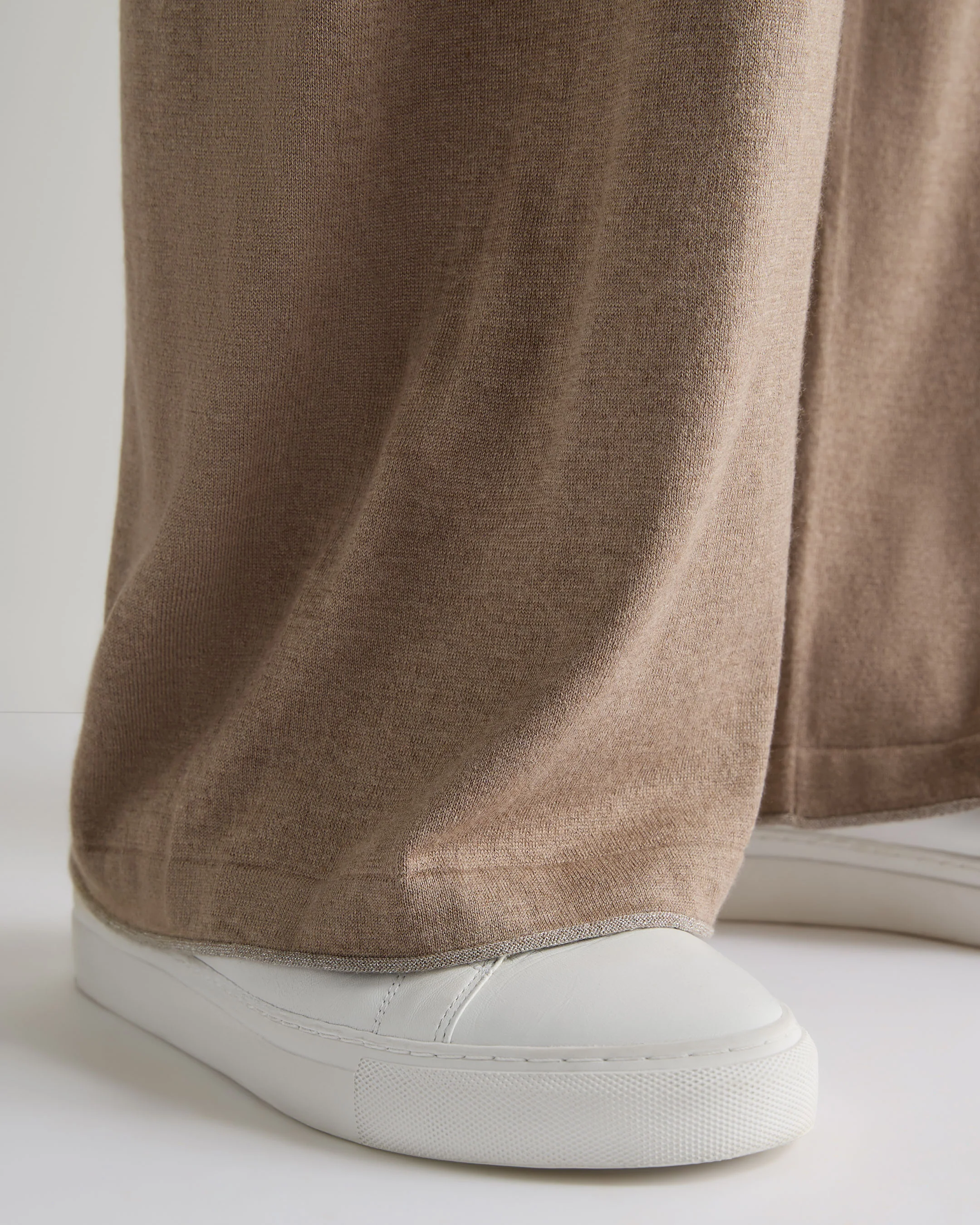 Women's Roche Silk Blend Trousers Mink Brown - Image 5