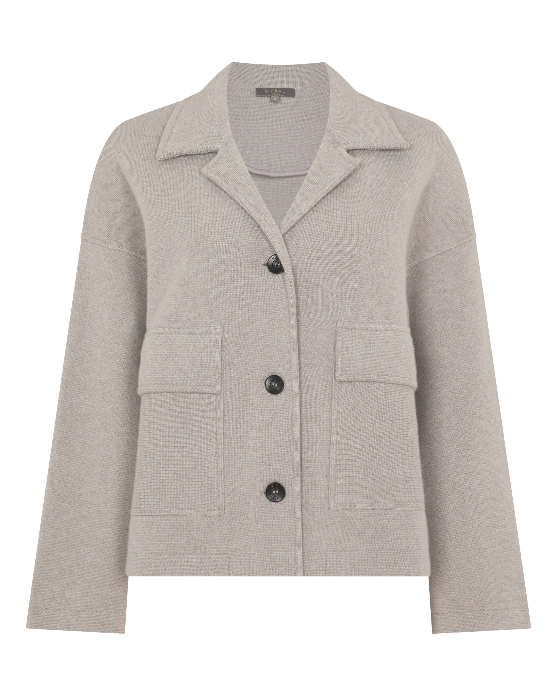 Women's Safari Milano Cashmere Jacket Oat Grey - Image 2