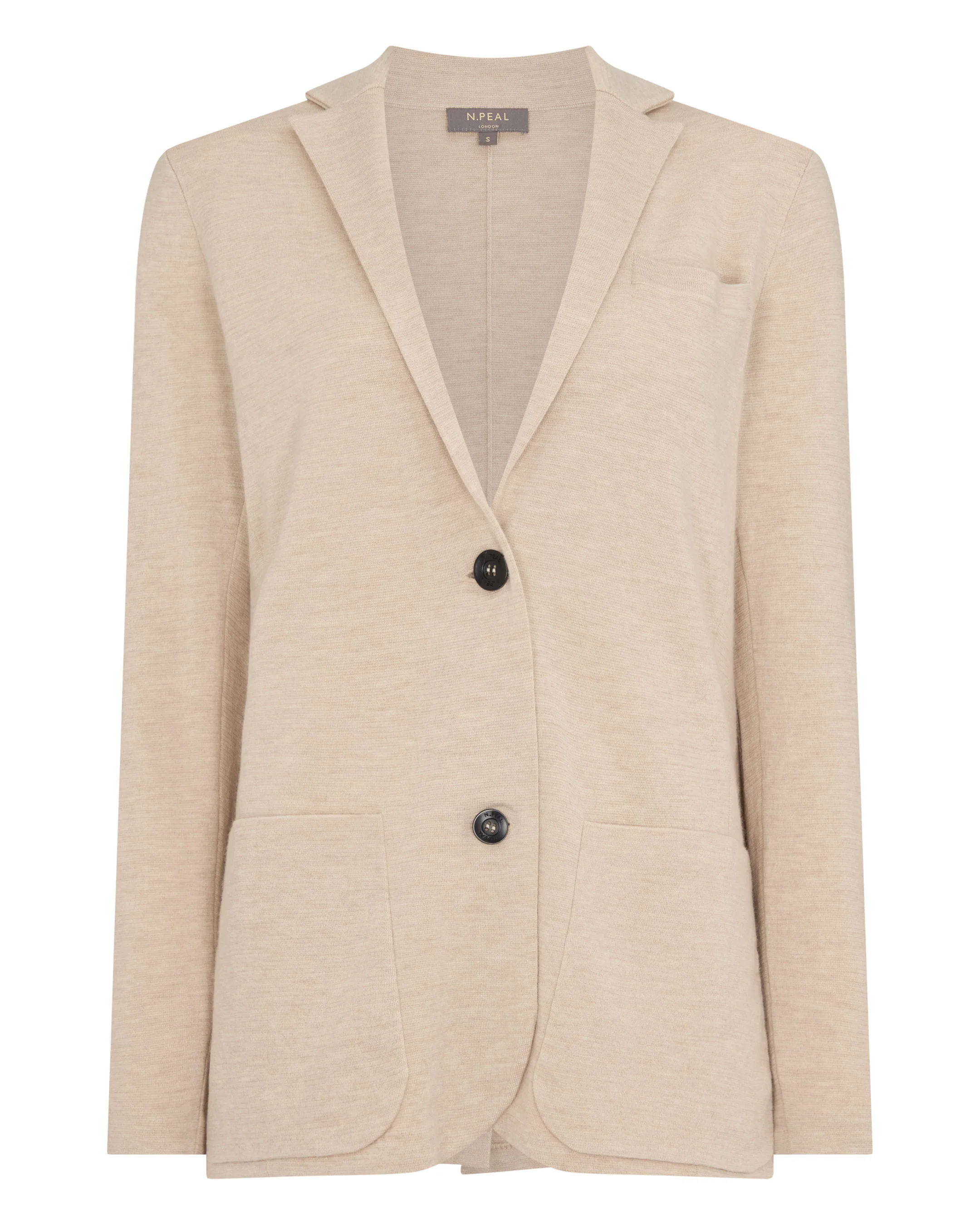 Women's Superfine Cashmere Silk Blazer Sandstone Brown - Image 2
